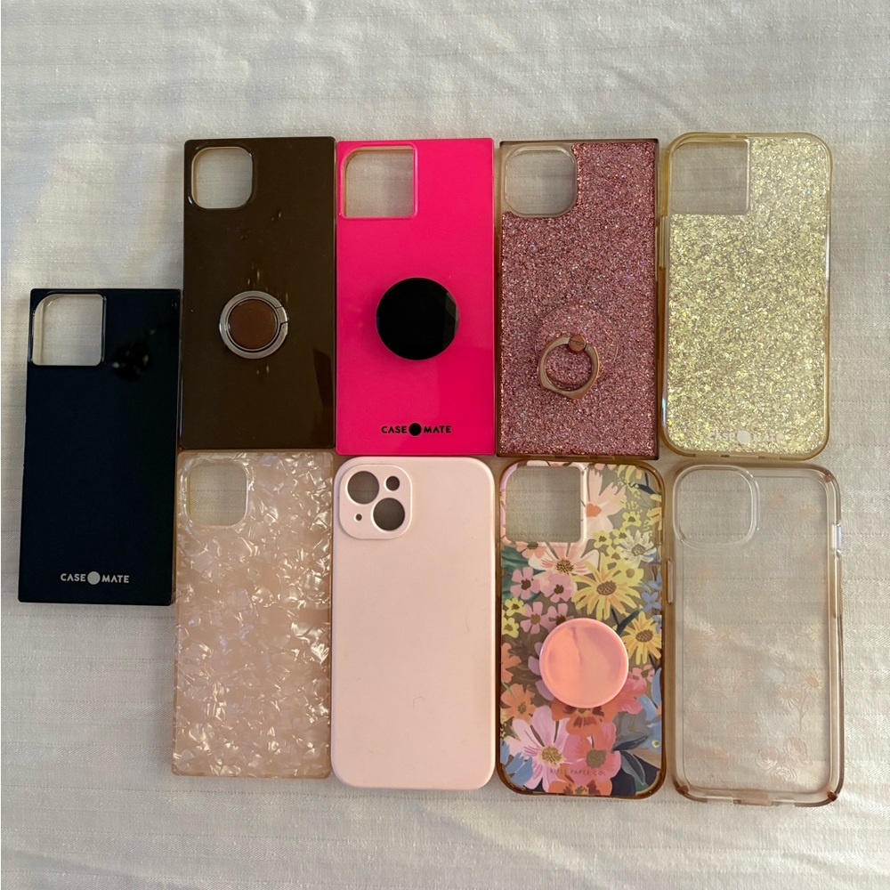 iPhone 13 cases. Used however good  condition. Some yellowing